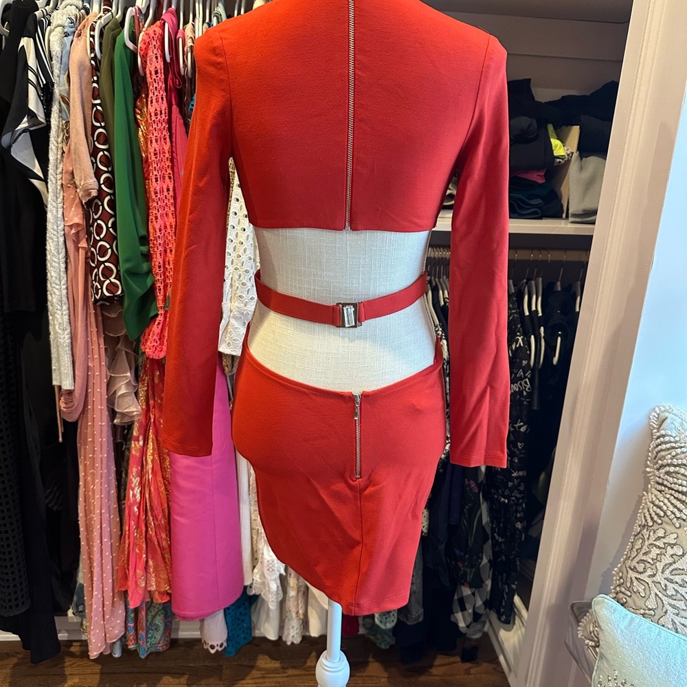 Bec & Bridge US size 4 mini dress in red. Worn once.